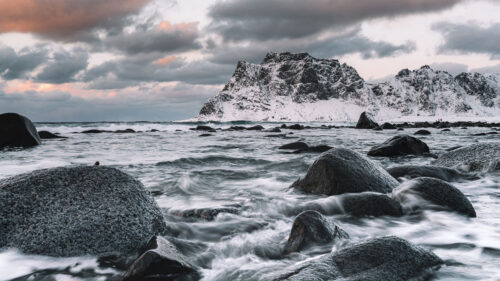 Rock, Stones, Waves HD Wallpapers Free Download
