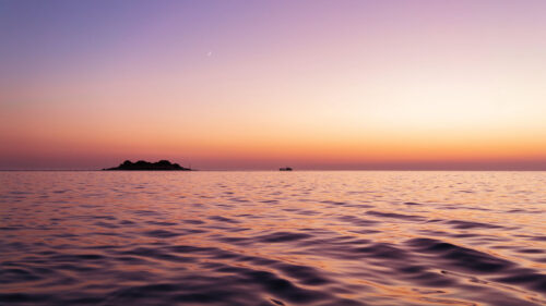 Sea, Island, Twilight HD Wallpapers Free Download