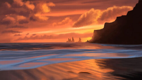 Sea, Sunset, Rocks HD Wallpapers Free Download