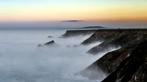Shore, Sea, Fog HD Wallpapers Free Download