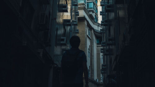 Silhouette, Alone, Buildings HD Wallpapers Free Download
