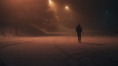 Silhouette, Alone, Night HD Wallpapers Free Download