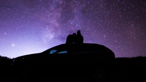 Silhouette, Night, Nebula HD Wallpapers Free Download