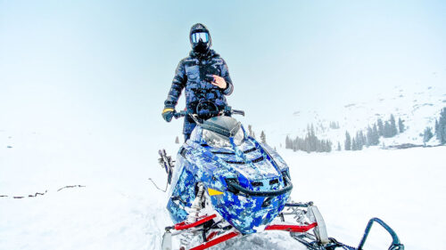 Snowmobile, Man, Helmet HD Wallpapers Free Download