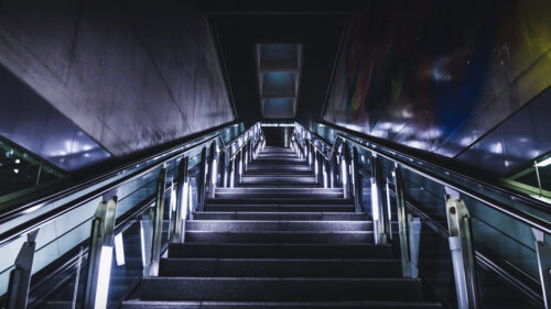Stairs, Steps, Neon HD Wallpapers Free Download
