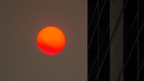 Sun, Building, Minimalism HD Wallpapers Free Download