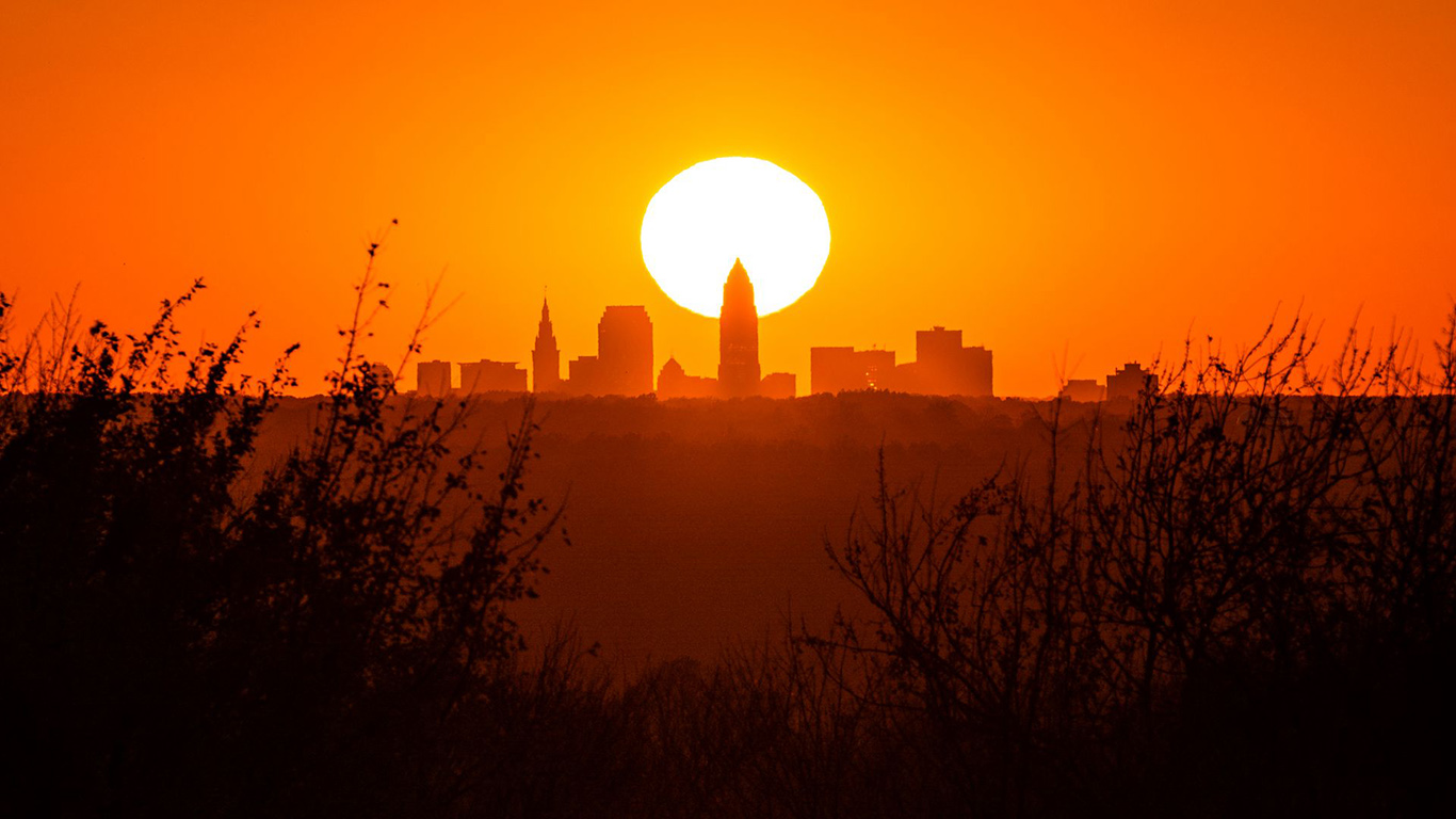 Sunset, City, Buildings HD Wallpapers Free Download