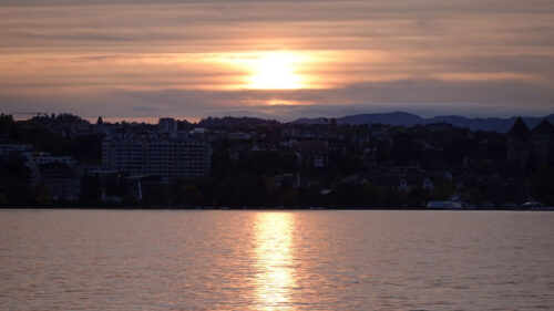 Sunset, City, Coast HD Wallpapers Free Download