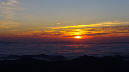 Sunset, Clouds, Mountains HD Wallpapers Free Download
