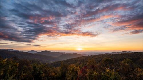 Sunset, Mountains, Horizon HD Wallpapers Free Download