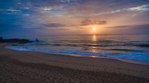 Sunset, Sea, Beach HD Wallpapers Free Download (1)