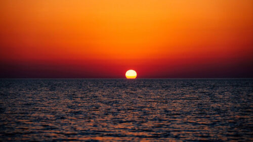 Sunset, Sea, Horizon HD Wallpapers Free Download (2)