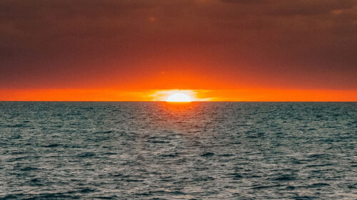 Sunset, Sea, Waves HD Wallpapers Free Download (1)