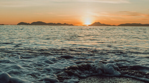 Sunset, Sea, Waves HD Wallpapers Free Download (5)