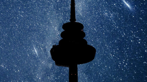 Tower, Building, Starry, Sky Wallpapers Free Download