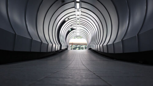 Tunnel, Architecture, Gray Wallpapers Free Download