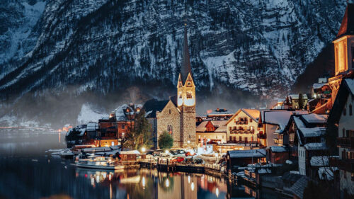 Village, Buildings, Mountain Wallpapers Free Download