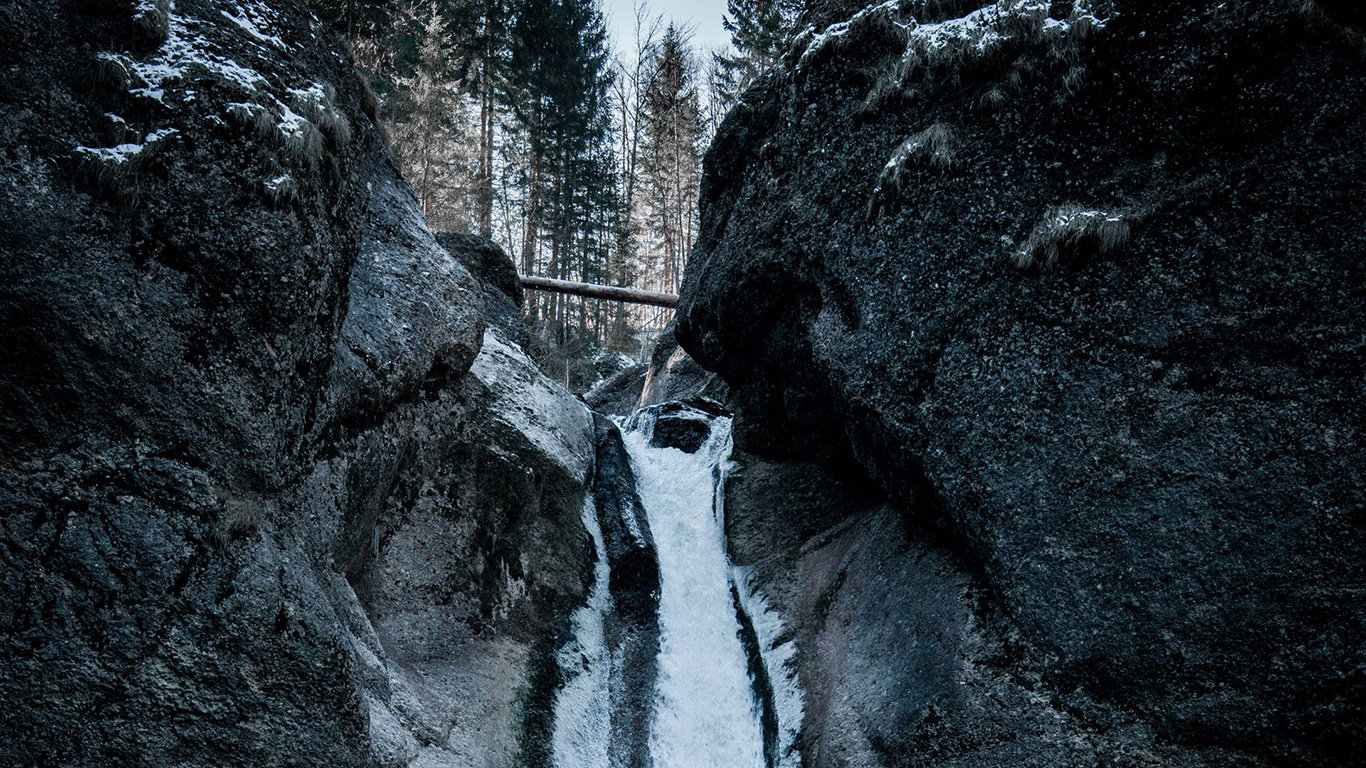 Waterfall, Rock, Water Wallpapers Download