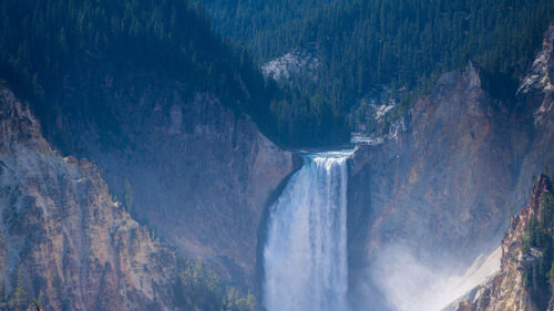 Waterfall, Rocks, Trees Wallpapers Download