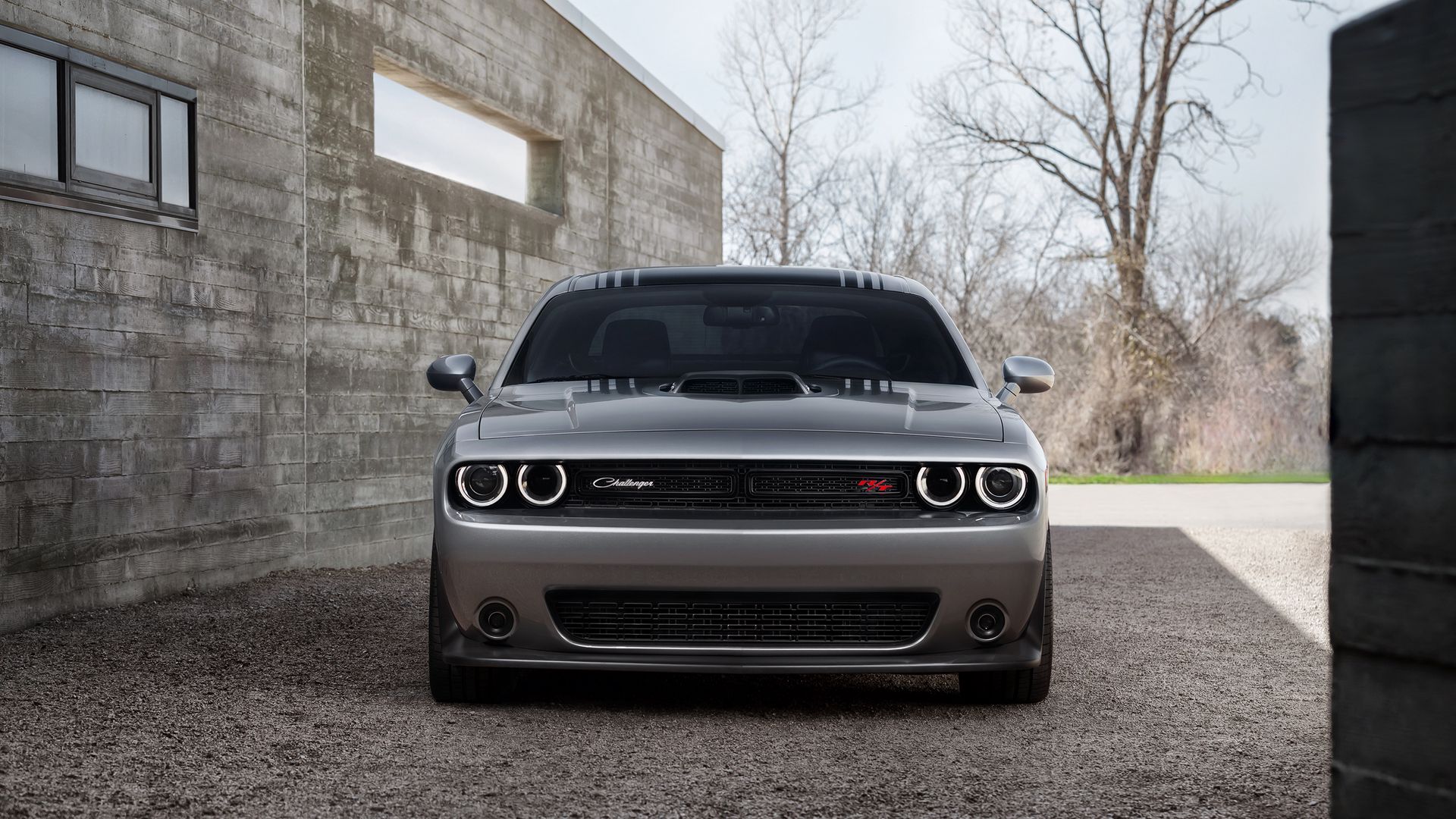 2015 Dodge, Challenger, Gray, Front, View Wallpapers Free Download