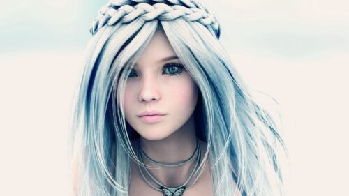 3D Rendering, Girl, Face, Art Wallpapers Free Download