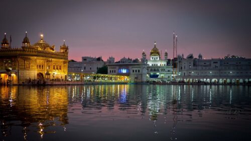 Amritsar india, Punjab, City, Evening, Temple, Harmandir, Sahib, Water Wallpapers Free Download