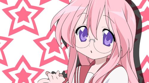 Anim, Girl, Glasses, Pink Wallpapers Free Download