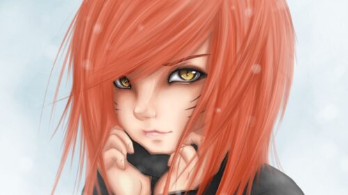 Anime, Girl, Art, Eyes, Cat Wallpapers Free Download