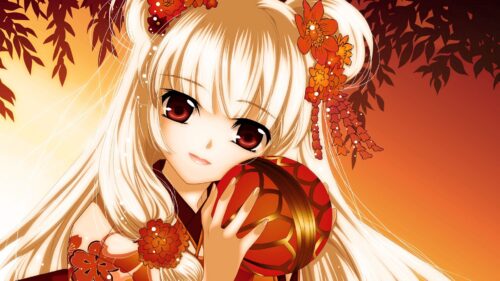 Anime, Girl, Blonde, Bowl, Sunset Wallpapers Free Download