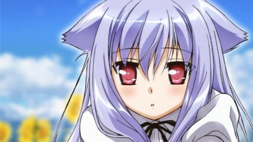 Anime, Girl, Face, Eyes, Red Wallpapers Free Download