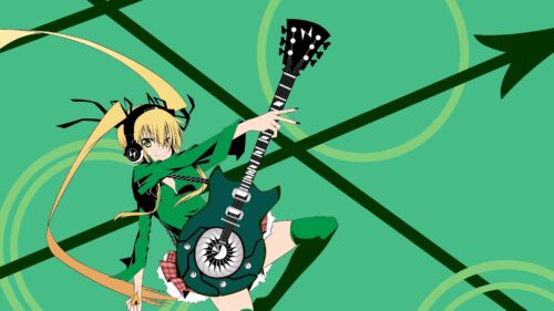 Anime, Girl, Guitar, Boots, Drive, Fun Wallpapers Free Download