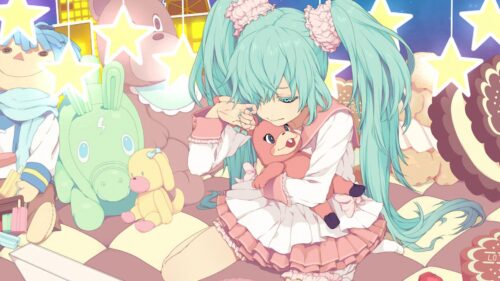 Anime, Girl, Tears, Toys, Sadness, Room, Bed Wallpapers Free Download