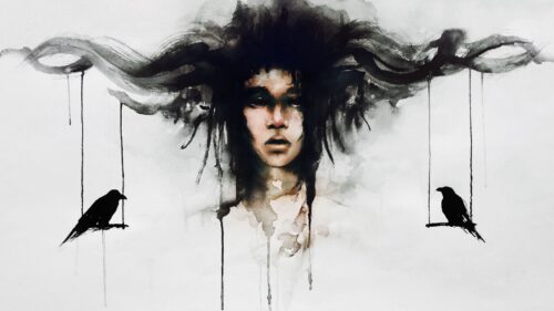 Art, Face, Bird, Fantasy, Imagination HD Wallpapers Free Download