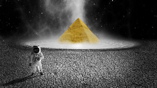 Astronaut, Planet, Pyramid HD Wallpapers Free Download