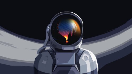 Astronaut, Spacesuit, Reflection HD Wallpapers Free Download