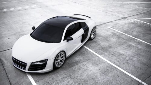Audi, White, Top View HD Wallpapers Free Download