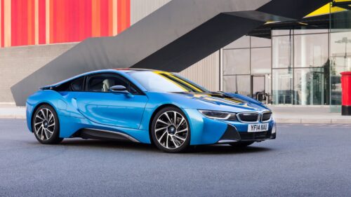 BMW i8 2015 Blue Free Wallpapers Download