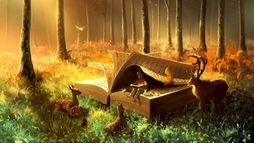 Baby, Book, Animals HD Wallpapers Free Download