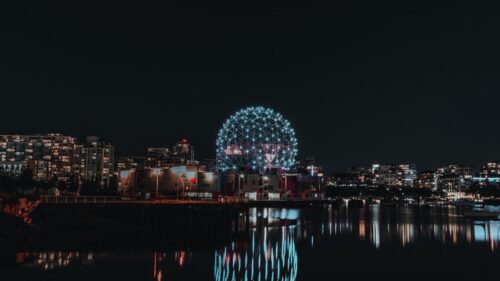 Ball, Construction, Night, City, HD Wallpapers Free Download