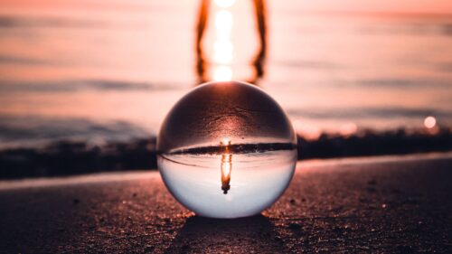 Ball Glass, Reflection HD Wallpapers Free Download