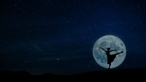 Ballerina, Full, Moon, Silhouette HD Wallpapers Free Download