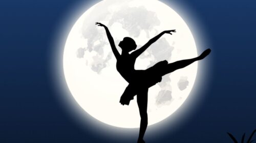 Ballerina, Silhouette, Moon, Dance HD Wallpapers Free Download