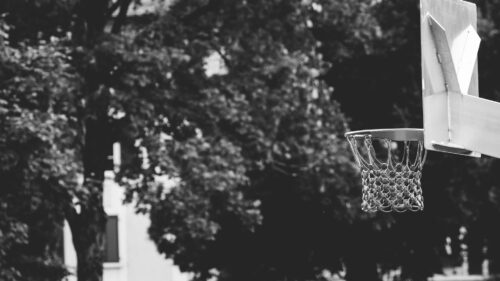 Basketball, Hoop, bw Desktop Wallpapers Free Download