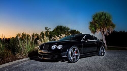 Bentley, Continental, Gt, Black, Side Desktop Wallpapers Free Download
