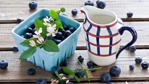 Berries, Blackberries, Blueberries, Pitcher Desktop Wallpapers Free Download