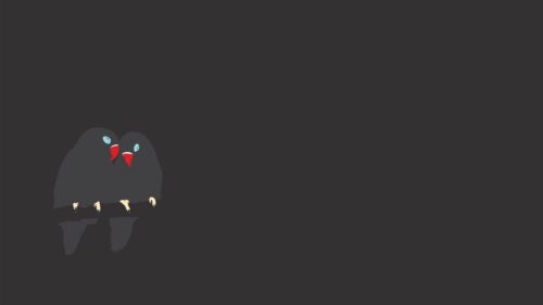 Bird Branch, Minimalist, Design Desktop Wallpapers Free Download