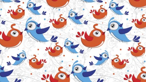 Birds, Vector, Patterns, Art Desktop Wallpapers Free Download
