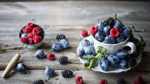 Blackberries, Raspberries, Berries Desktop Wallpapers Free Download