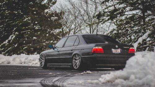 Bmw E38, Black, Rear, View Wallpapers Download