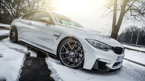 Bmw F30, White, Headlights Free Wallpapers Download